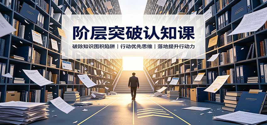 阶层突破认知课：破除知识囤积陷阱，行动优先思维，落地提升行动力-资源社