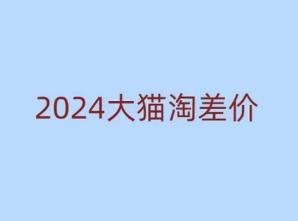 2024版大猫淘差价课程，新手也能学的无货源电商课程-资源社