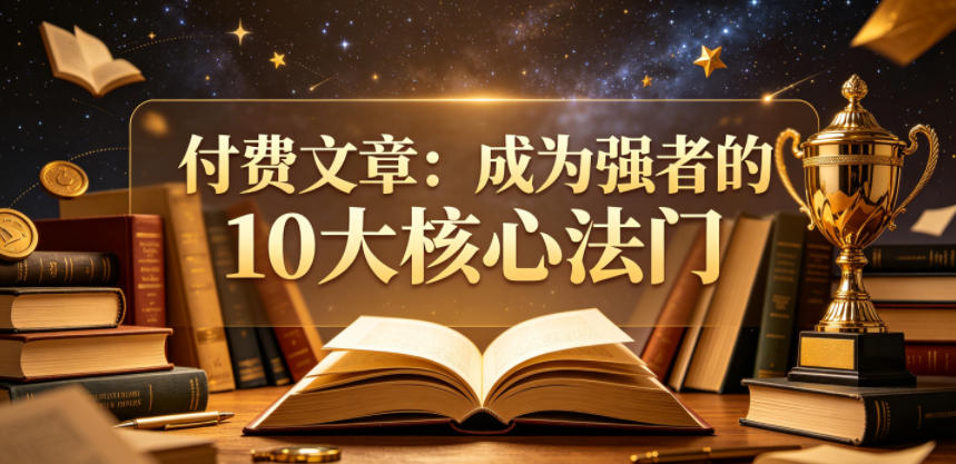 付费文章：成为强者的10大核心法门-资源社