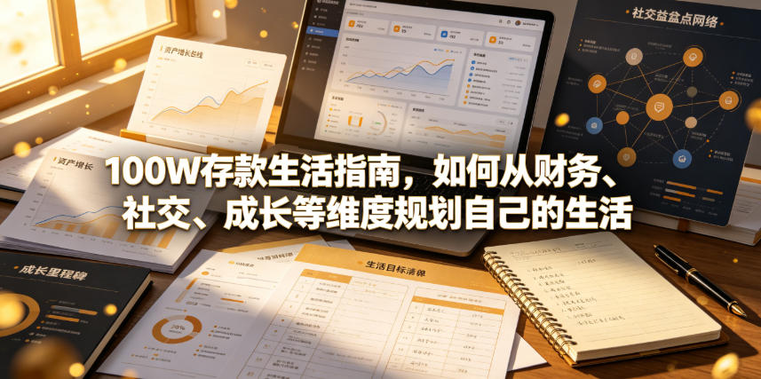 付费文章：100W存款生活指南，如何从财务、社交、成长等维度规划自己的生活-资源社