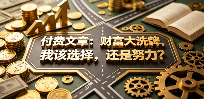 付费文章：财富大洗牌，我该选择，还是努力？-资源社