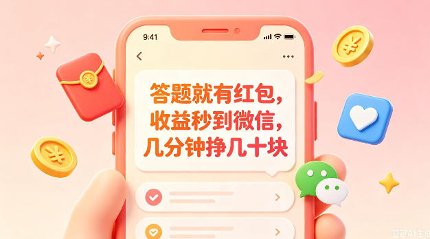 答题就有红包，收益秒到微信，几分钟挣几十块，学生党上班族宝妈都可以玩【揭秘】-资源社
