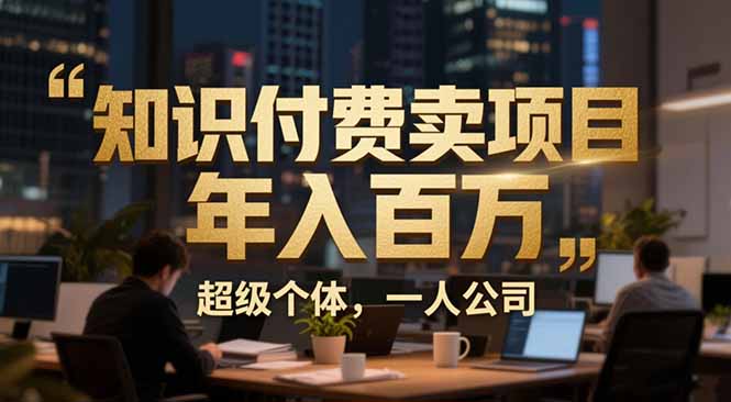 从0到年入百万：超级个体实战心得公开，个人IP×精准引流×成交系统全拆解-资源社