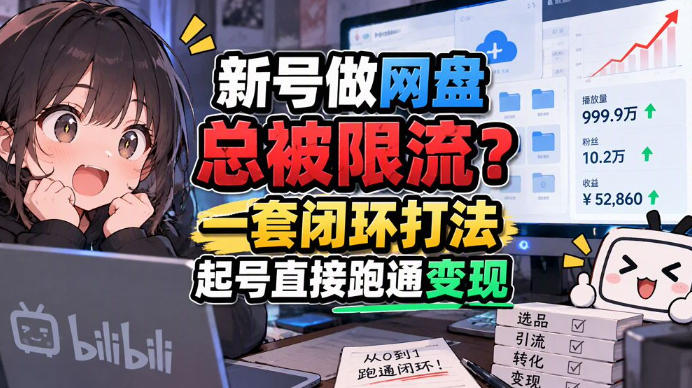网盘拉新SOP:小白前期宝典,每一步都有明确动作,几千测试出来的打法,全程不限流-资源社