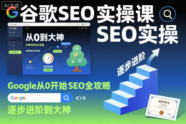 谷歌SEO实操课，Google从0开始SEO全攻略，逐步进阶到大神(更新26年)-资源社