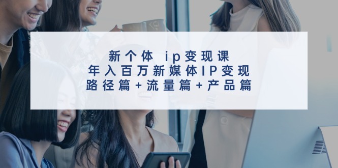 新个体ip变现课，年入百万新媒体IP变现，路径篇+流量篇+产品篇-资源社