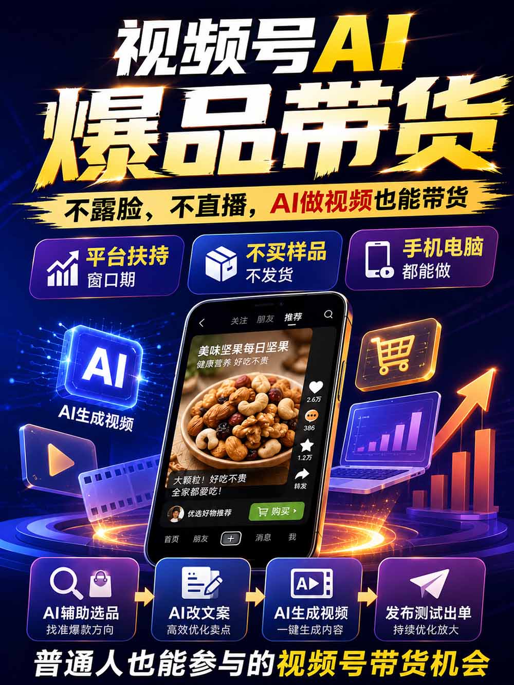 图片[2]-2026视频号AI爆品带货训练营-9月开课｜不露脸不直播，AI做视频发视频号，有人下单，你赚佣金，轻松单日佣金1000+-资源社