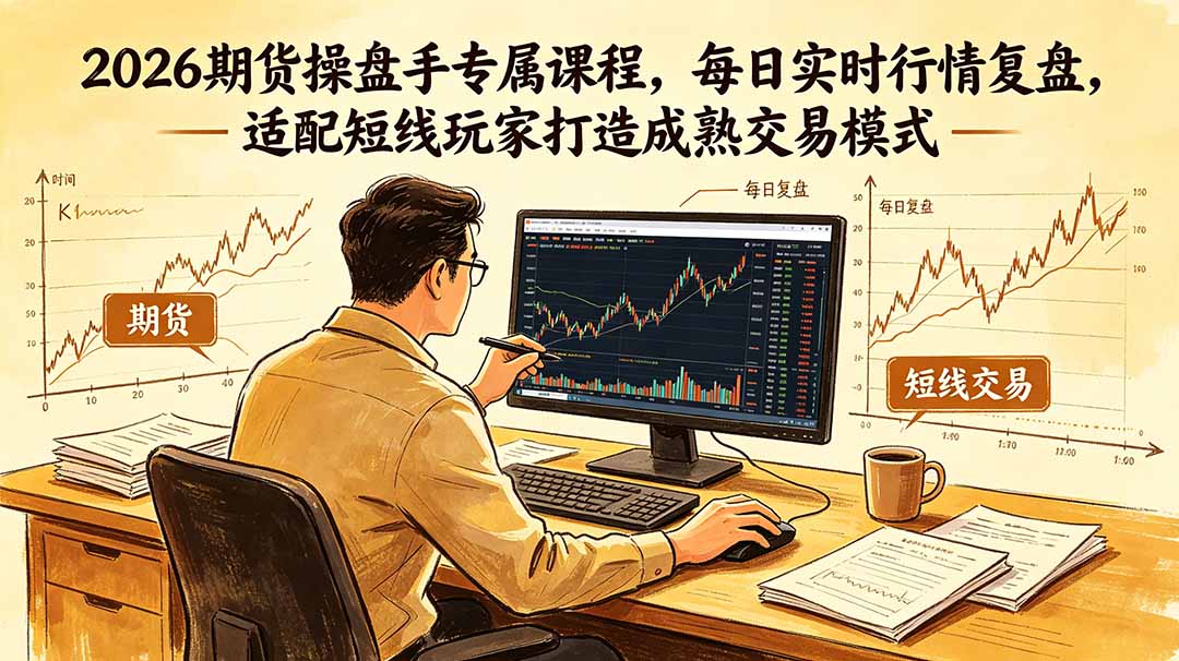 2026期货操盘手专属课程-更新6月,每日实时行情复盘,适配短线玩家打造成熟交易模式-资源社