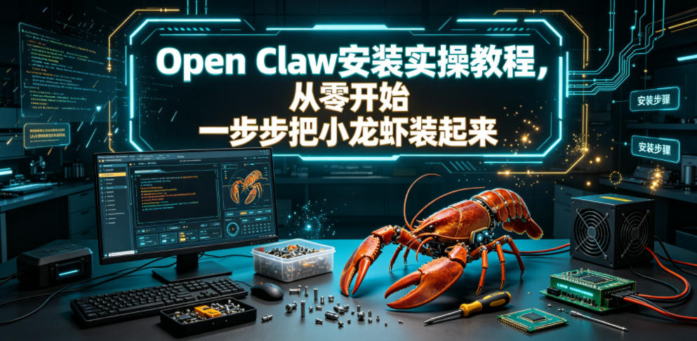 Open Claw安装实操教程,从零开始一步步一步步把小龙虾装起来-资源社