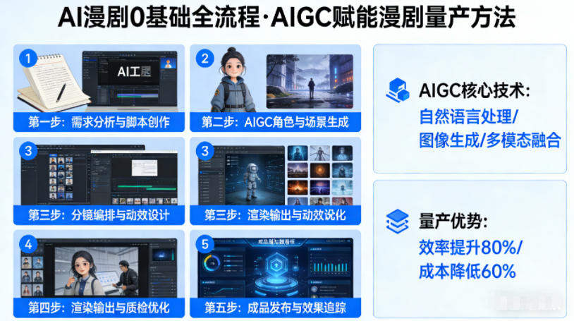 AI漫剧0基础全流程，快速掌握AIGC赋能的漫剧量产方法-资源社
