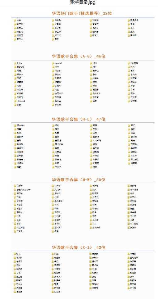 【音乐】歌手合集（100多位歌手合集）-资源社