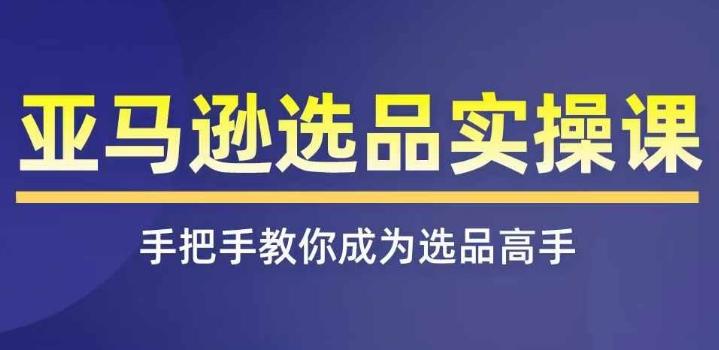 亚马逊选品实操课程，快速掌握亚马逊选品的技巧，覆盖亚马逊选品所有渠道-资源社