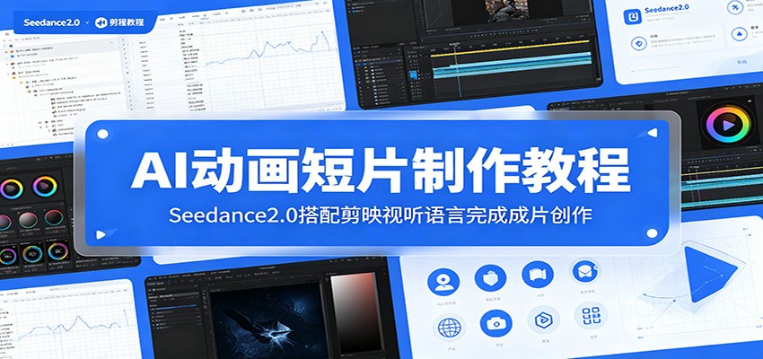AI动画短片制作教程：Seedance2.0搭配剪映视听语言完成成片创作-资源社