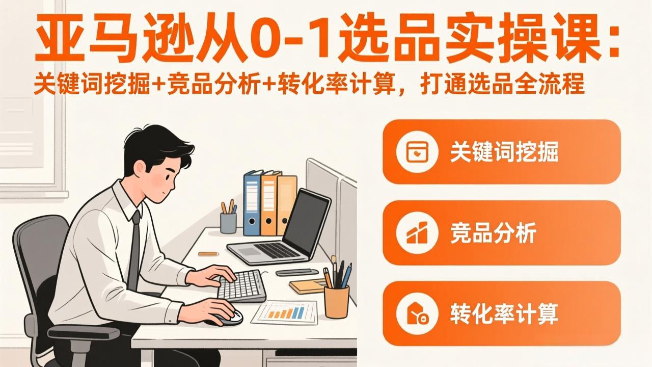亚马逊从0-1选品实操课(更新3月-资源社