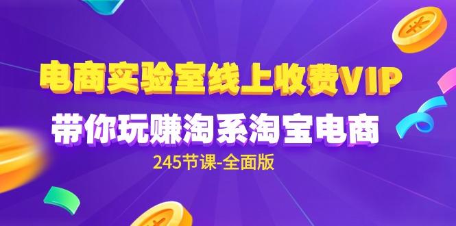 (9859期)电商-实验室 线上收费VIP，带你玩赚淘系淘宝电商(245节课-全面版)-资源社