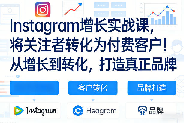Instagram增长实战课，将关注者转化为付费客户！从增长到转化，打造真正品牌(双语字幕)-资源社