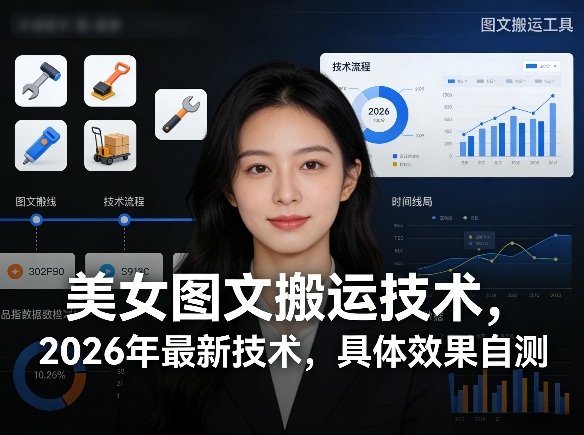 美女图文搬运技术，2026年最新技术，具体效果自测-资源社