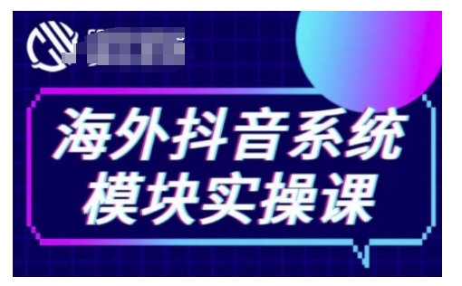 海外抖音Tiktok系统模块实操课，TK短视频带货，TK直播带货，TK小店端实操等-资源社