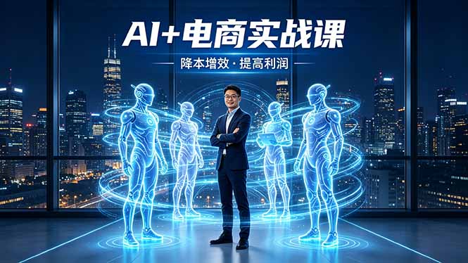 AI+电商实战课，1人+N个AI 智能体，把SOP变AI员工，实现降本增效提高利润-资源社