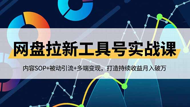 网盘拉新工具号实战课，内容SOP+被动引流+多端变现，打造持续收益月入破万-资源社