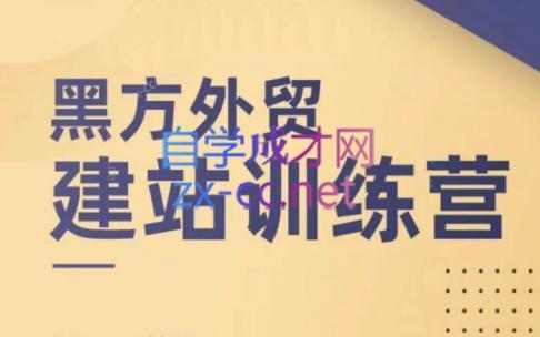 黑方老师·谷歌B端独立站建站推广-资源社