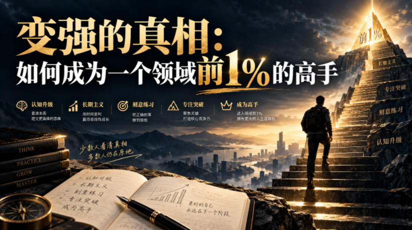 付费文章：变强的真相：如何成为一个领域前1%的高手-资源社
