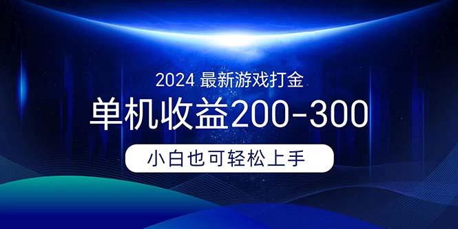 2024最新游戏打金单机收益200-300-资源社