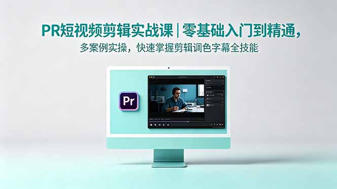 PR短视频剪辑实战课｜零基础入门到精通，多案例实操，快速掌握剪辑调色字幕全技能-资源社
