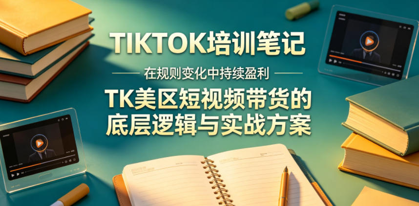 视界跨境TIKTOK4月17培训笔记,在规则变化中持续盈利,TK美区短视频带货的底层逻辑与实战方案【文档】-资源社