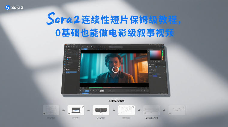 Sora2连续性短片保姆级教程，0基础也能做电影级叙事视频-资源社