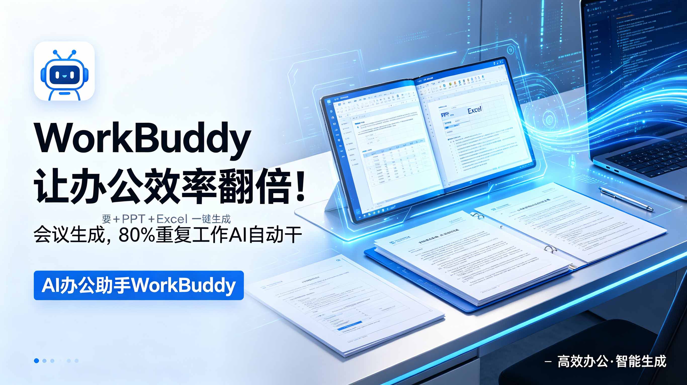 WorkBuddy让办公效率翻倍！会议纪要+PPT+Excel一键生成，80%重复工作AI自动干-资源社