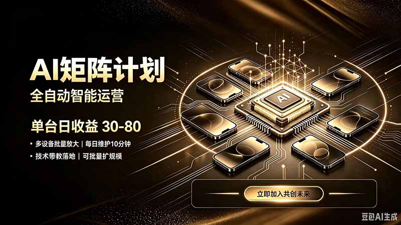 AI智能对话，矩阵规模化创业，全程技术扶持，长久稳定，日入800+-资源社