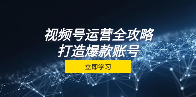 视频号运营全攻略，从定位到成交一站式学习，视频号核心秘诀，打造爆款…-资源社