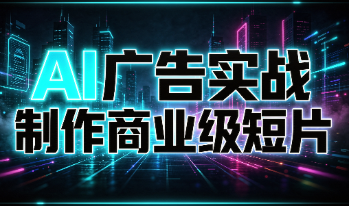 AI广告实战制作商业级短片-资源社