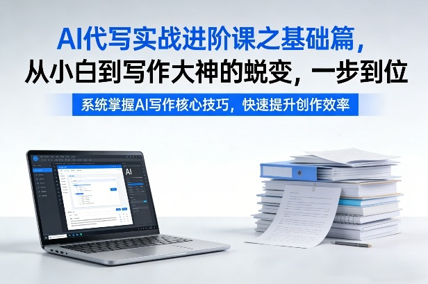 AI代写实战进阶课之基础篇，从小白到写作大神的蜕变，一步到位【揭秘】-资源社