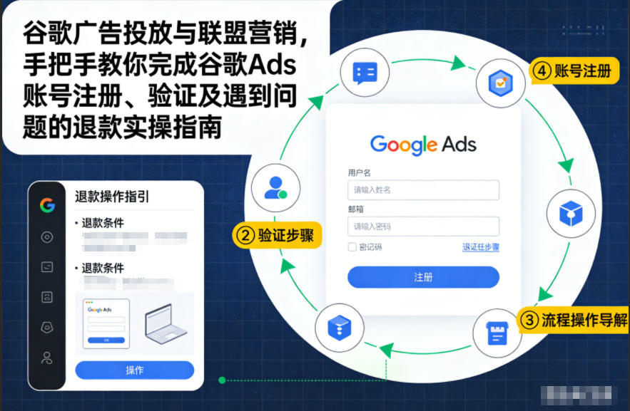 谷歌广告投放与联盟营销，手把手教你完成谷歌Ads账号注册、验证及遇到问题的退款实操指南-资源社