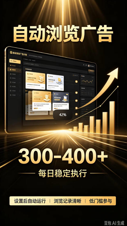 自动浏览广告计划，0门槛副业，日入300-400，躺賺稳定风口项目，无需人工操作，解放双手【揭秘】-资源社