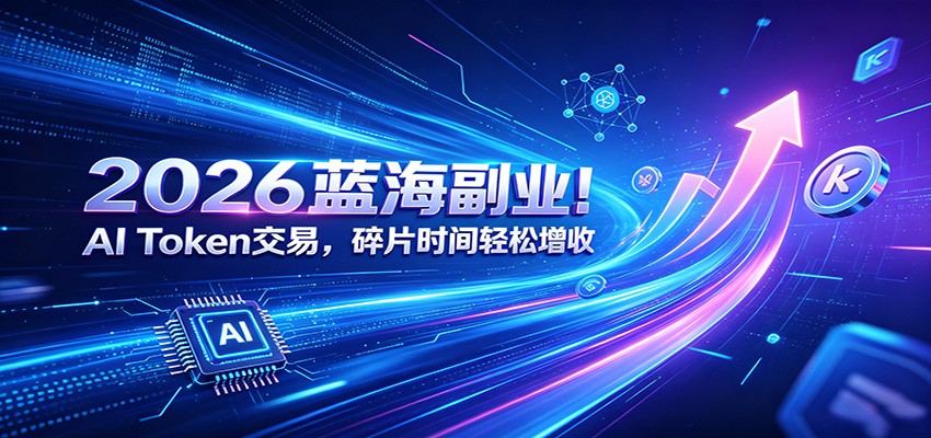 2026蓝海副业！AI Token交易，碎片时间轻松增收-资源社