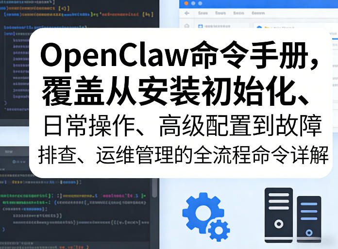 OpenClaw命令手册，覆盖从安装初始化、日常操作、高级配置到故障排查、运维管理的全流程命令详解-资源社