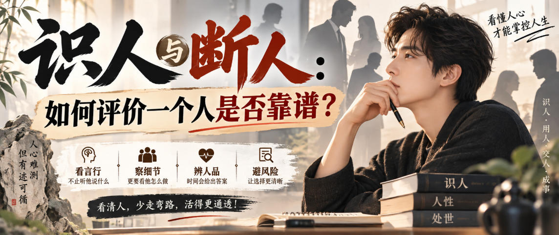 付费文章：识人与断人：如何评价一个人是否靠谱？-资源社