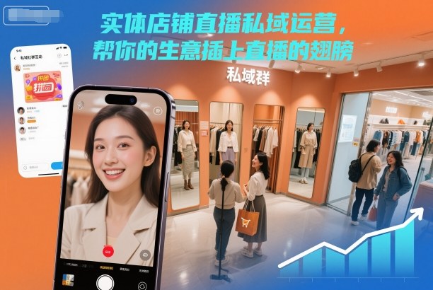 实体店铺直播私域运营，帮你的生意插上直播的翅膀-资源社