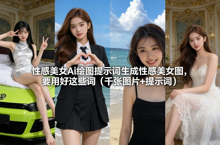 性感美女Ai绘图提示词生成性感美女图，要用好这些词(千张图片+提示词)-资源社