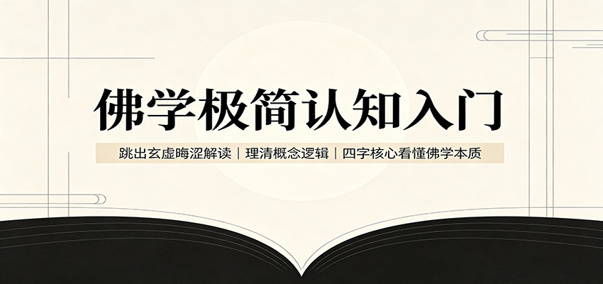 佛学极简认知入门:跳出玄虚晦涩解读,理清概念逻辑,四字核心看懂佛学本质-资源社