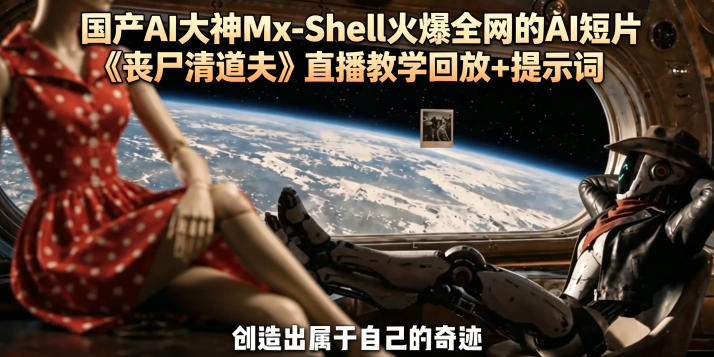 国产AI大神Mx-Shell火爆全网的AI短片《丧尸清道夫》直播教学回放+提示词-资源社