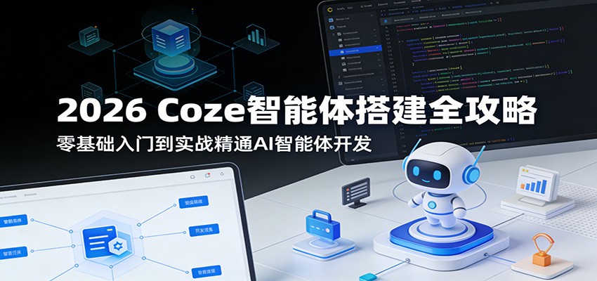 2026 Coze智能体搭建全攻略：零基础入门到实战精通AI智能体开发-资源社