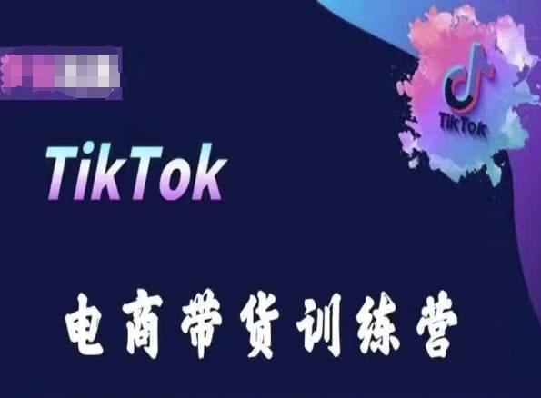 TikTok电商带货训练营，跟随时代潮流，跨境掘金-资源社