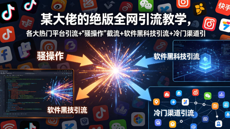某大佬的绝版全网引流教学，各大热门平台引流+-资源社