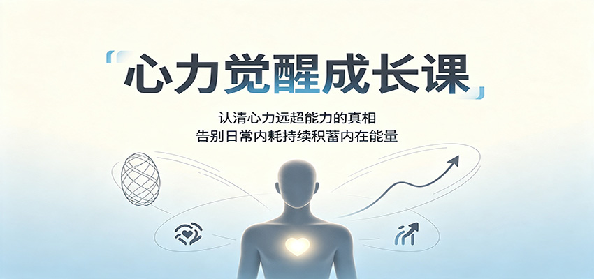 心力觉醒成长课：认清心力远超能力的真相，告别日常内耗持续积蓄内在能量-资源社