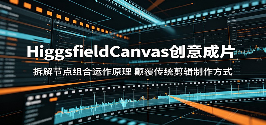 HiggsfieldCanvas创意成片：拆解节点组合运作原理，颠覆传统剪辑制作方式-资源社