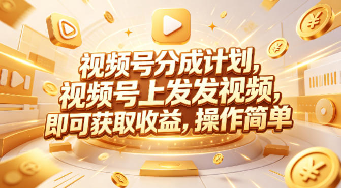 视频号分成计划，599元众筹的Red团队课程，视频号上发发视频，即可获取收益，操作简单-资源社